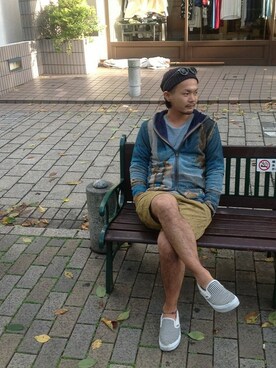 「B'2nd（ビーセカンド）のアイテム（帽子）」を使った、B'2nd JIYUGAOKAさん（メンズ・170cm）の秋コーディネート