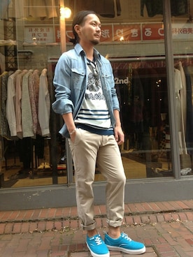 B'2nd JIYUGAOKAさん（メンズ・170cm）の春コーディネート