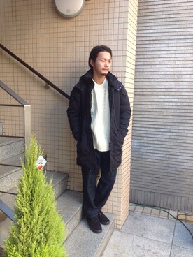 「B'2nd（ビーセカンド）のアイテム（ダウンジャケット/コート）」を使った、B'2nd JIYUGAOKAさん（メンズ・170cm）の秋コーディネート