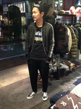「B'2nd（ビーセカンド）のアイテム（スウェット）」を使った、B'2nd JIYUGAOKAさん（メンズ・170cm）の冬コーディネート