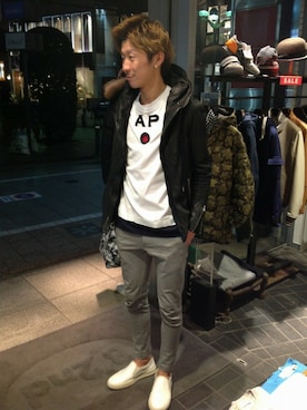 「B'2nd（ビーセカンド）のアイテム（その他アウター）」を使った、B'2nd JIYUGAOKAさん（メンズ・170cm）の冬コーディネート