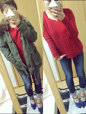 chachaさん（レディース・154cm）の冬コーディネート