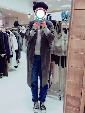 「L'EST ROSE（レストローズ）のアイテム（帽子）」を使った、おなつさん（レディース・151cm）の秋コーディネート