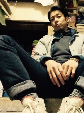 「アイテム（その他アウター）」を使った、KAgEさん（メンズ・173cm・30代）の冬コーディネート
