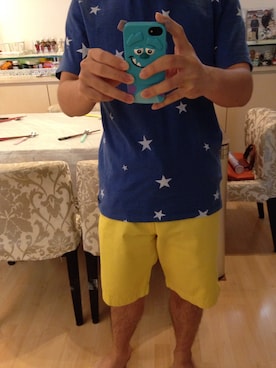 「ADLIB（アドリブ）のアイテム（Tシャツ/カットソー）」を使った、JoeLamさん（メンズ・163cm）の夏コーディネート