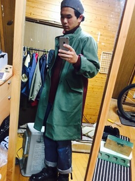 「ELNEST（エルネスト）のアイテム」を使った、ヤマシタ ダイキさん（メンズ・172cm）の冬コーディネート