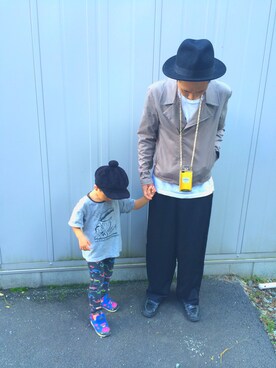 「Yohji Yamamoto（ヨウジヤマモト）のアイテム（ライダースジャケット）」を使った、meeeee3さん（メンズ・172cm）の秋コーディネート