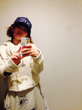 「snidel」｜「アイテム（ダッフルコート）」を使った、REIさん（レディース・150cm）の春コーディネート