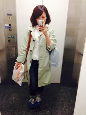 「お買い物」｜「アイテム（その他アウター）」を使った、REIさん（レディース・150cm）の春コーディネート