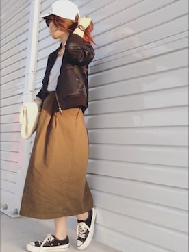 「CONVERSE ADDICT（コンバースアディクト）のアイテム（シューズ）」を使った、o...さん（レディース・158cm）の秋コーディネート