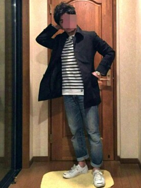 「CONVERSE（コンバース）のCONVERSE コンバース ジャック パーセル / JACK PURCEL（スニーカー）」を使った、Hige-chiriさん（メンズ・168cm）の春コーディネート