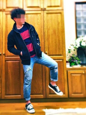 Hige-chiriさん（メンズ・168cm）の春コーディネート