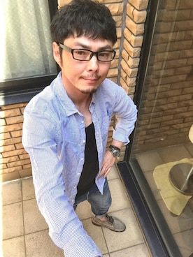 「アイテム（モカシン/デッキシューズ）」を使った、Hige-chiriさん（メンズ・168cm・30代）の春コーディネート