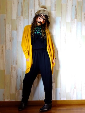 「Casselini（キャセリーニ）のアイテム（帽子、ベージュ系）」を使った、Meeさん（レディース・154cm）の秋コーディネート