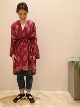 にしむらりささん（レディース・157cm）の夏コーディネート