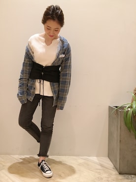 にしむらりささん（レディース・157cm）の秋コーディネート