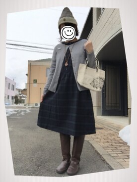 しお*さん(レディース・163cm)の冬コーディネート