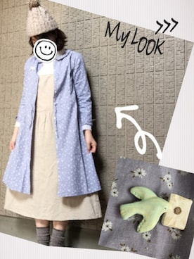 「マーガレット」｜「アイテム（ワンピース/ドレス）」を使った、しお＊さん（レディース・163cm）の春コーディネート