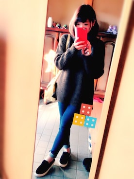 「YEVS（イーブス）のアイテム（シューズ）」を使った、yuki**さん（レディース・151cm）の冬コーディネート