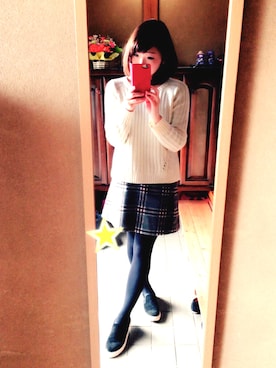 「YEVS（イーブス）のアイテム（シューズ）」を使った、yuki**さん（レディース・151cm）の冬コーディネート
