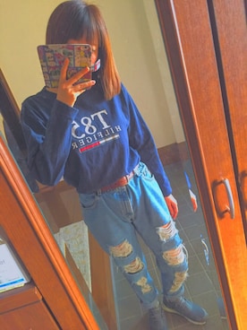 「Lee（リー）のアイテム（ファッション雑貨）」を使った、アカナさん（レディース・161cm）の秋コーディネート
