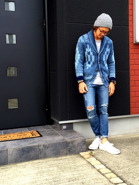 「CONVERSE（コンバース）のCONVERSE (コンバース）　JACK PURCELL　ジャックパーセル　（スニーカー）」を使った、yasuuuさん（メンズ・171cm）の秋コーディネート