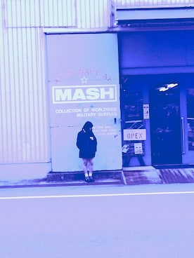 「ミッキーマウス」｜「アイテム（ナイロンジャケット）」を使った、聖夜さん（レディース・155cm）の春コーディネート