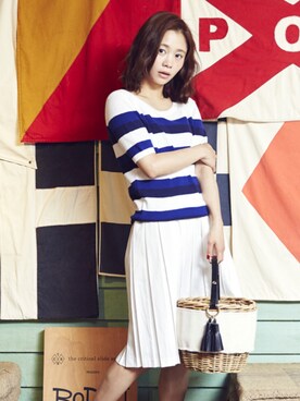 「アイテム（スカート）」を使った、Parfum  snapさん（レディース・162cm）の春コーディネート