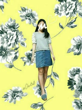 「riA（リア）のアイテム」を使った、MayMayさん（レディース・155cm）の春コーディネート