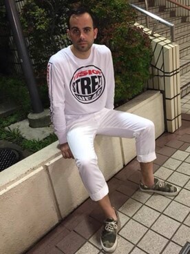 「white pants」｜OYABUN from Italy  さん（メンズ・178cm）の夏コーディネート