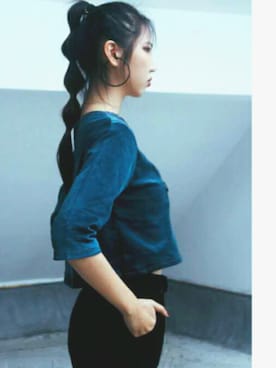 「H&M（エイチ・アンド・エム）のアイテム（チノパンツ、ブラック系）」を使った、NCKYさん（メンズ）の冬コーディネート