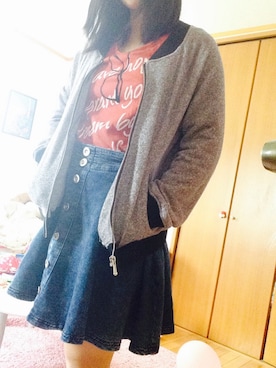 「アイテム（ブルゾン）」を使った、みななさん（レディース・151cm・10代）の秋コーディネート