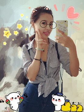 旭子酱さんのコーディネート