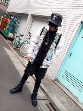 「ASTRID ANDERSEN（アストリッドアンダーセン）のアイテム（ジャケット/アウター）」を使った、俺氏。さん（メンズ・170cm）の春コーディネート
