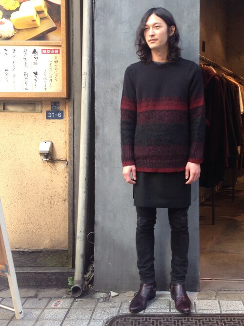 内田智也｜LAD MUSICIANのニット・セーターを使ったコーディネート - WEAR