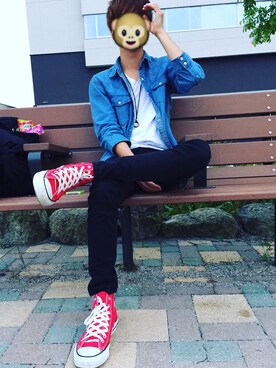 ☻_=-勝也-=_☻さん（メンズ・164cm）の春コーディネート