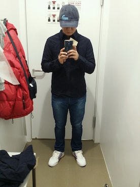 「BLUE WAY（ブルーウェイ）のアイテム（ジャケット/アウター）」を使った、Cocteauさん（メンズ・164cm）の秋コーディネート