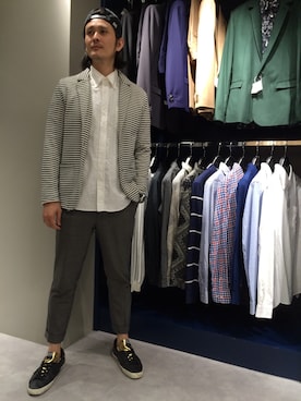 「JKT」｜SHINYA KASHIWAGIさん（メンズ・177cm）の春コーディネート