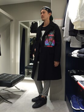 「PLASTIC TOKYO（プラスチックトーキョー）のアイテム（その他アウター）」を使った、SHINYA KASHIWAGIさん（メンズ・177cm）の秋コーディネート