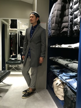 「L.H.P（エルエイチピー）のアイテム（その他アウター）」を使った、SHINYA KASHIWAGIさん（メンズ・177cm）の冬コーディネート