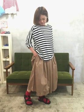 「ironari」｜yuuu... さん（レディース・153cm）の春コーディネート