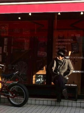 「LOST CONTROL（ロストコントロール）のアイテム（ジャケット/アウター）」を使った、ゆーさん（メンズ・170cm）の冬コーディネート