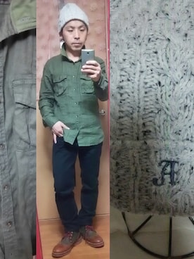 okuさん（メンズ・158cm）の冬コーディネート