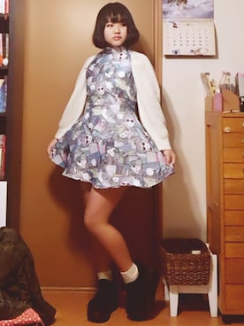 「きゃりーぱみゅぱみゅ」｜mizuhoさん（レディース・153cm）の冬コーディネート
