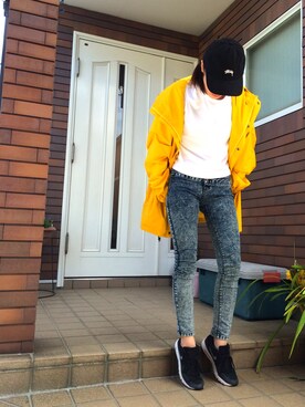 「JOYRICH」｜「アイテム（その他アウター）」を使った、ma.さん（レディース・157cm）の春コーディネート