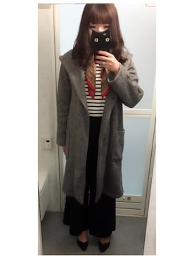 「コーディガン」｜「アイテム（財布/小物）」を使った、annaさん（レディース・160cm）の秋コーディネート