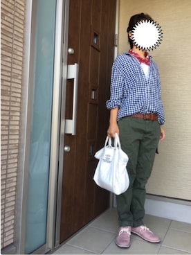 「運動会」｜「アイテム（財布/小物）」を使った、machikoさん（レディース・155cm）の秋コーディネート