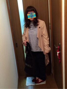 「アイテム（アナログ腕時計、ピンク系）」を使った、はるさん（レディース・151cm）の秋コーディネート