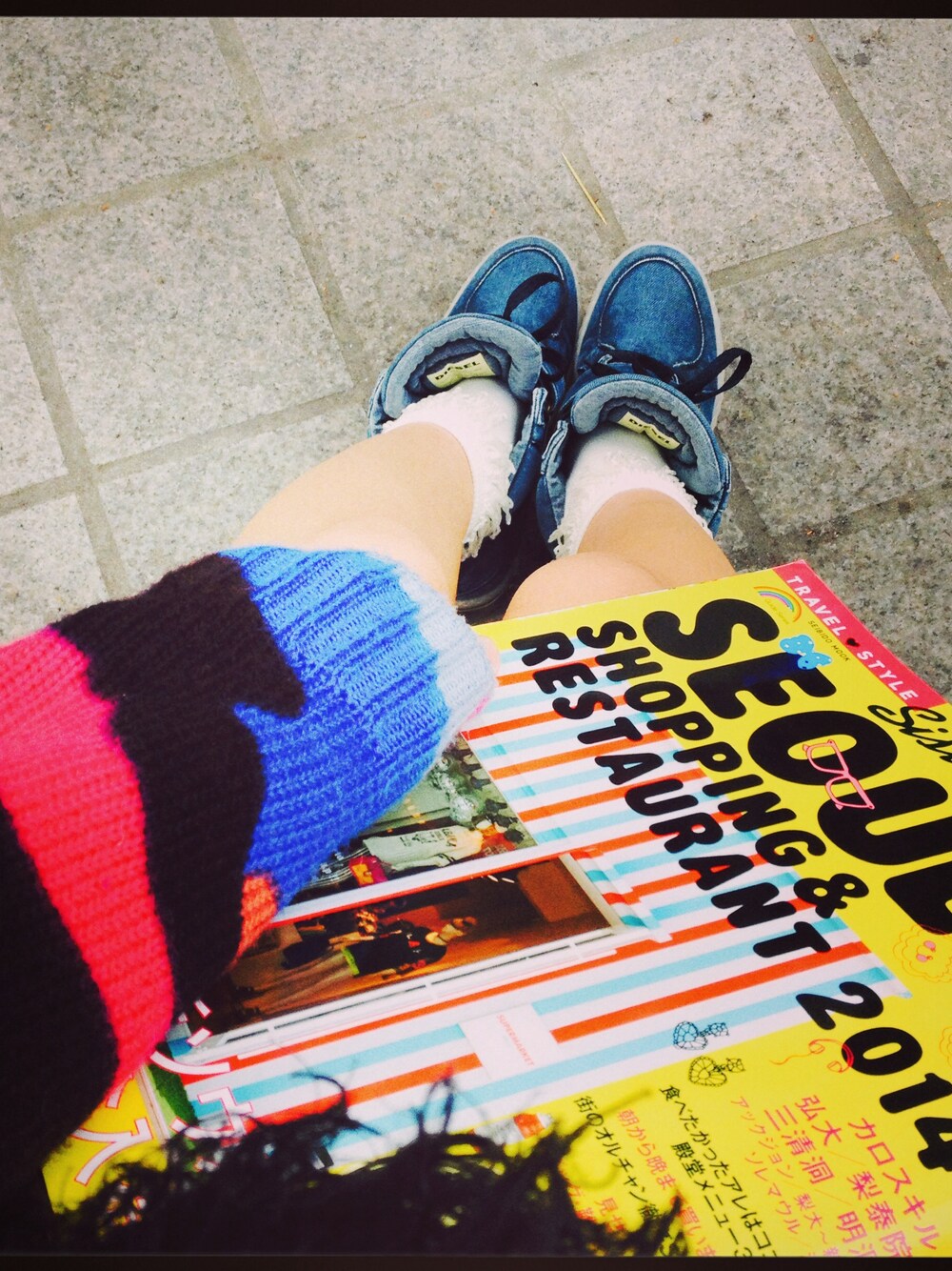 「Diesel、JOY RICH 」｜「JOYRICHのCandy Camo Cardigan（カーディガン/ボレロ、その他）」を使った、ｎａｎａｎａさん（レディース・157cm）の春コーディネートの1枚目の写真