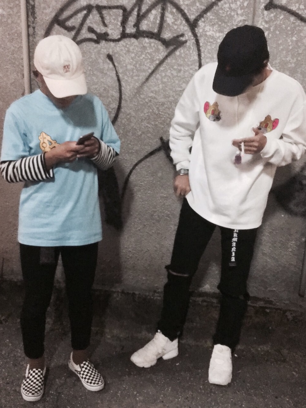 「ADER error、pinnap、VANS、ttt-msw、Polo Ralph Lauren、reebok、junkmania」｜「pinnapのアイテム（キャップ、ホワイト系）」を使った、おじまっくすさん（メンズ・164cm）の秋コーディネートの1枚目の写真